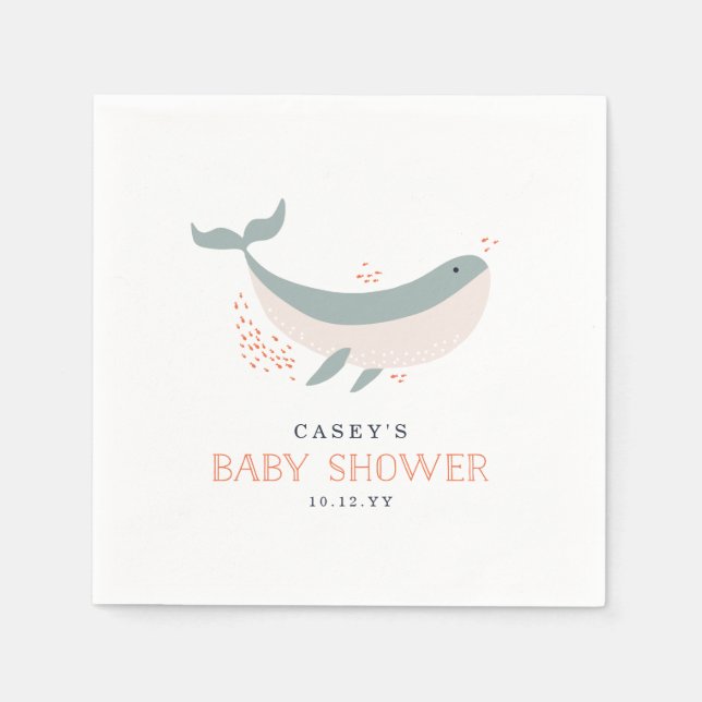Marine Life Baby Dusche Serviette (Vorderseite)