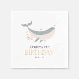 Marine Life Birthday Party Serviette