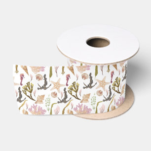 Marine Life Serie Design 34 Satinband