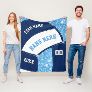 Marine, Light Blue Senior Night Geschenke für Voll Fleecedecke