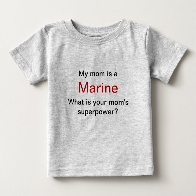 Marine Mama Bio Cotton Romper Baby T-shirt (Vorderseite)