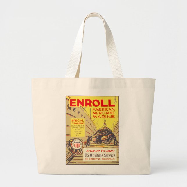 MARINE MERCHANT JUMBO STOFFBEUTEL (Vorne)