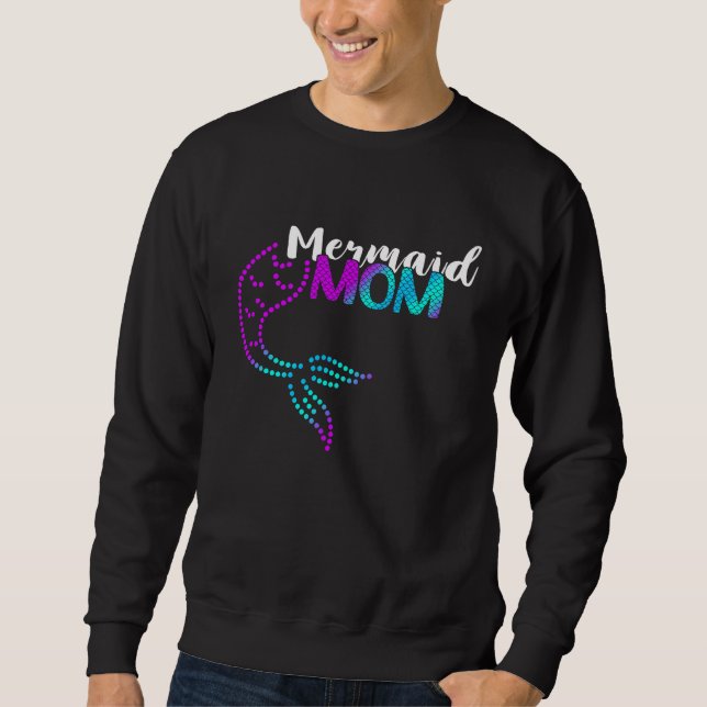 Marine Mermaid Love Mermaid Mom Tail Sea Creature  Sweatshirt (Vorderseite)