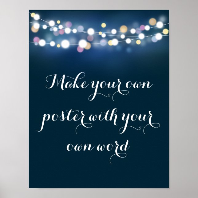 Marine mit Licht machen Ihr eigenes Poster drucken (Vorne)