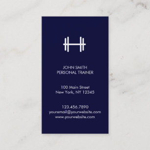 Marine-moderne Fitness/persönliche Visitenkarte