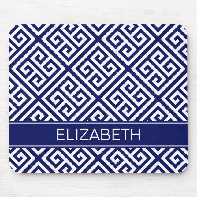 Marine-Namen-Monogramm Marine-Gewichts-MED Mousepad (Vorne)