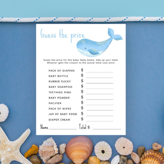 Marine nautische Party | Price Guess Game (Von Creator hochgeladen)