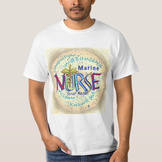 Marine Nurse Motto T-Shirt (Vorderseite)