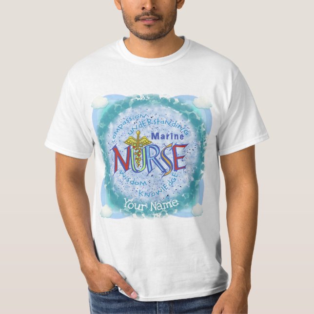 Marine Nurse Motto T-Shirt (Vorderseite)
