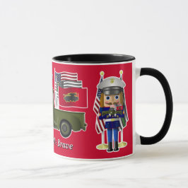 Marine Nutcracker mit wenig militärischem LKW Tasse