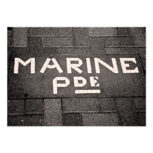Marine Parade, Napier, Neuseeland Fotodruck