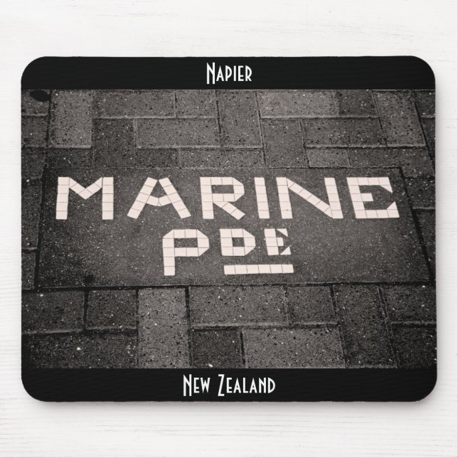 Marine Parade, Napier, Neuseeland Mousepad (Vorne)