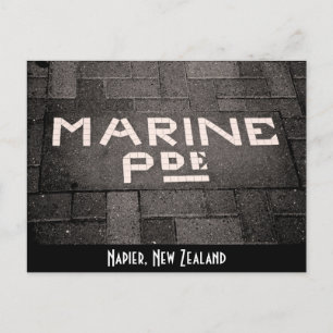Marine Parade, Napier, Neuseeland Postkarte