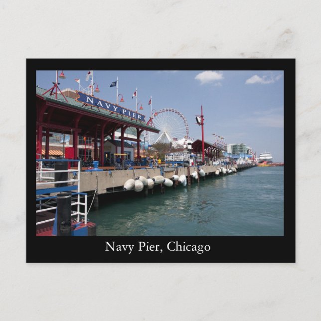 Marine-Pier, Chicago Postkarte (Vorderseite)