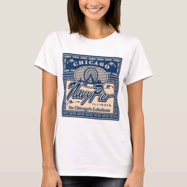 Marine-Pier Chicago T-Shirt (Vorderseite)