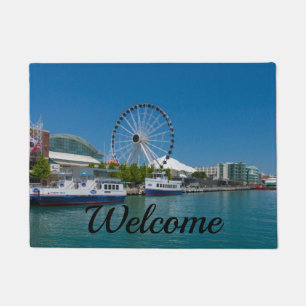 Marine Pier Welcome Doormat Fußmatte