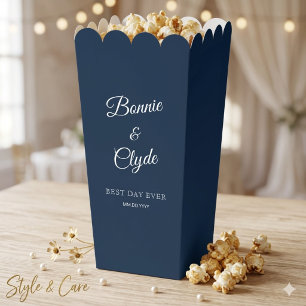 Marine-Popcorn-Geschenkbox für elegante Feiern Geschenkschachtel