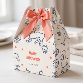 Marine-Pudel-Brezel-Party-Katz-Baby-Party Geschenkschachtel