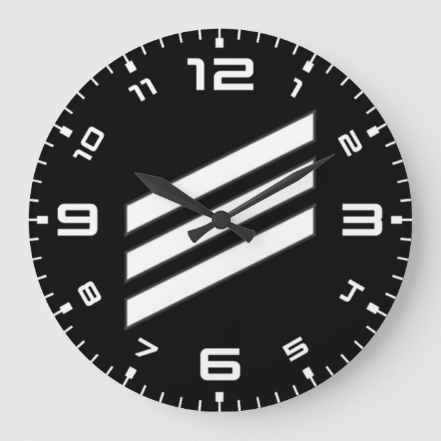 Marine Rank E-3 Seaman Große Wanduhr (Vorderseite)