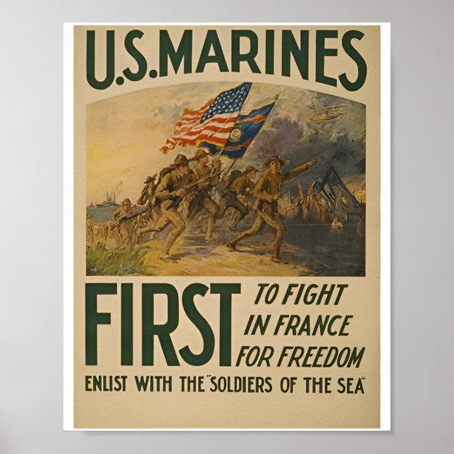 Marine Recruiting US Poster (Vorne)