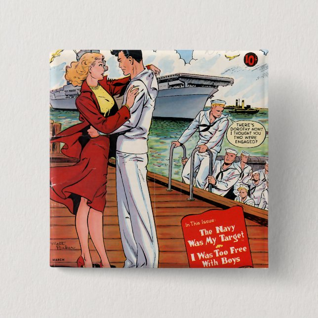 Marine-Romanze Button (Vorderseite)