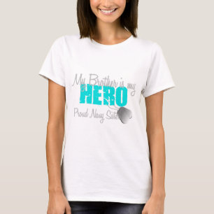 Marine-Schwester-Held-Bruder T-Shirt