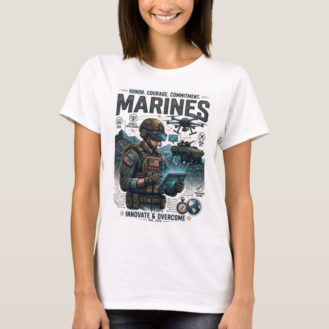 Marine-Shirt  T-Shirt (Vorderseite)