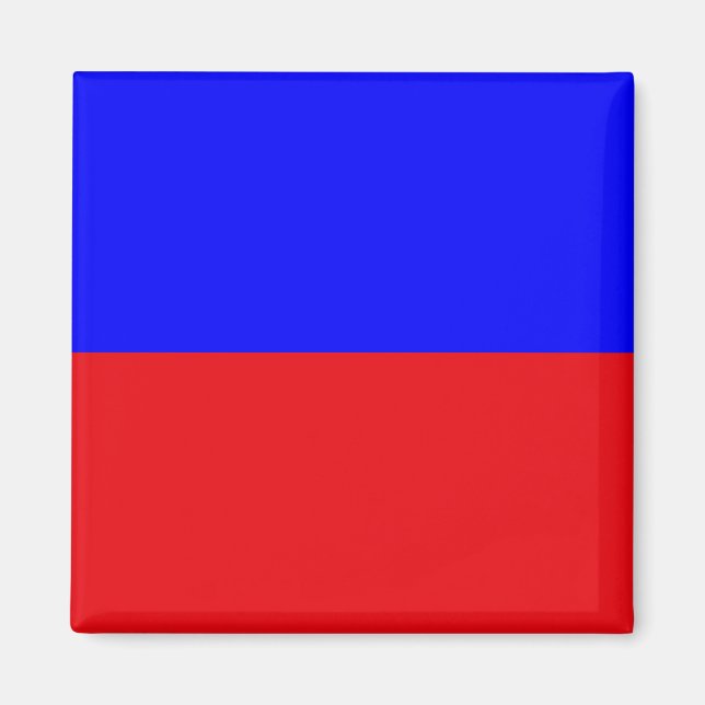 Marine Signalflagge: Buchstabe "E" (Echo) Magnet (Vorne)