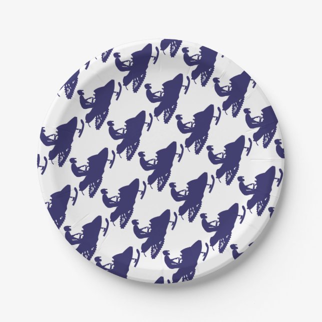 Marine-Snowmobiler Pappteller (Vorderseite)