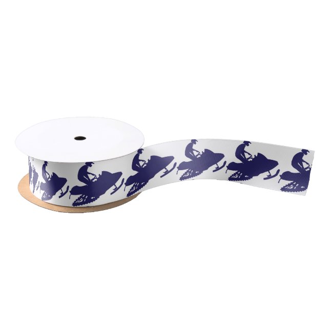 Marine-Snowmobiler Satinband (Spule)