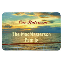 Marine Sunrise Stateroom Door Marker Magnet