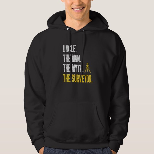 Marine Surveyor Land Surveying Uncle Land Surveyor Hoodie (Vorderseite)