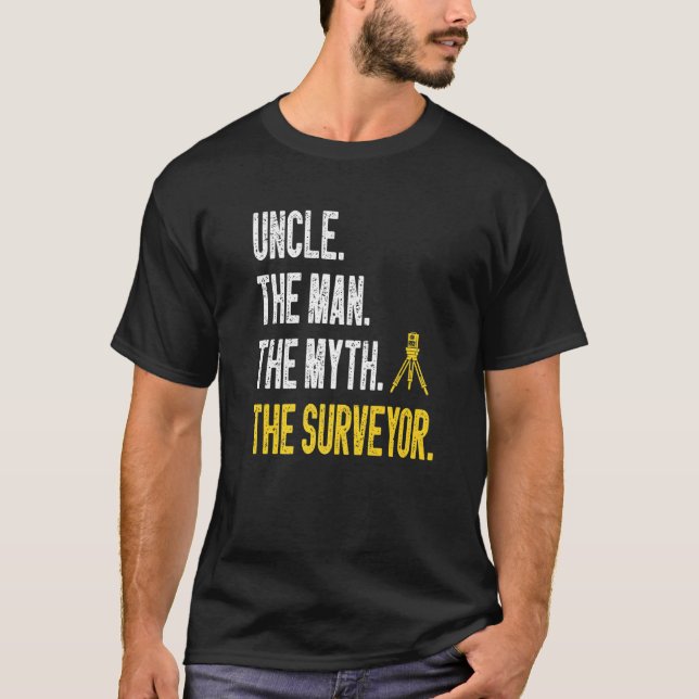 Marine Surveyor Land Surveying Uncle Land Surveyor T-Shirt (Vorderseite)