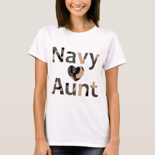 Marine-Tante Heart Camo T-Shirt