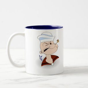 Marine-Tassen Zweifarbige Tasse