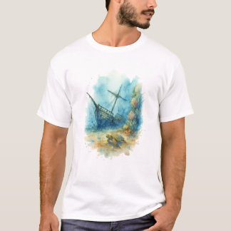 Marine themed tshirt - Shipwreck