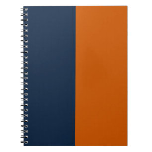 Marine und Burnt Orange CUSTOM Notizblock