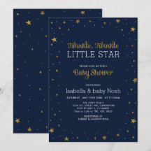 Marine und Gold | Twinkle Little Star Baby Dusche