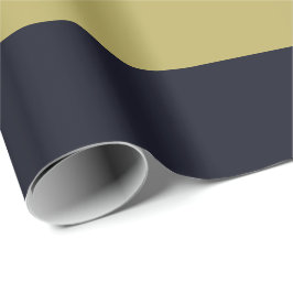 Marine-und Goldc$horizontal-gestreiftes Packpapier