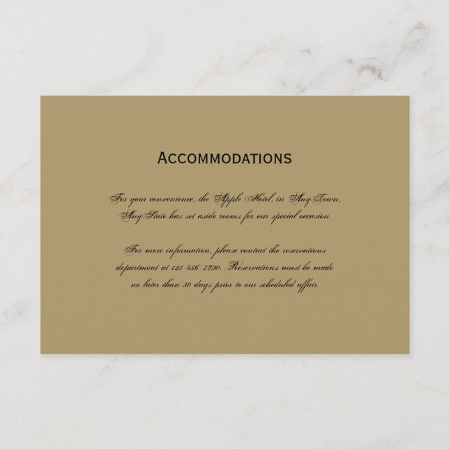 Marine-und Goldmaskerade-Hochzeits-Einsatz-Karte Begleitkarte (Vorderseite)