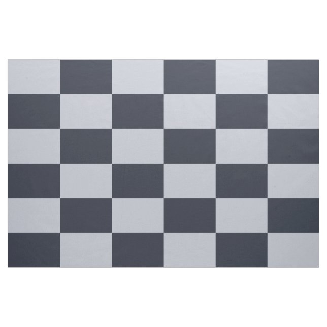 Marine und graues kariertes Rechteck-Muster-Gewebe Stoff (Yard (91,4 cm))