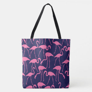 Marine und rosa Flamingo-Muster