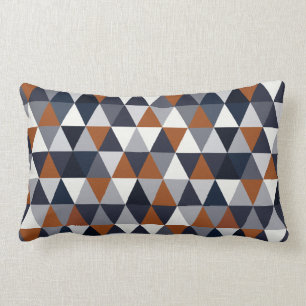 Marine-und Rost-Dreiecke I B Lendenkissen
