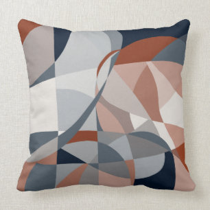 Marine und Rost (XIV) abstrakt Kissen