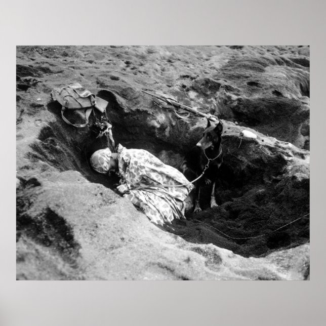 Marine und sein Hund Poster (Vorne)