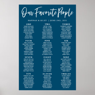 Marine Unsere Lieblingsmenschen Hochzeit Sitzordnu Poster
