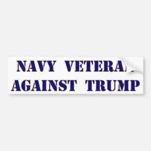 Marine-Veteran gegen Trumpf Autoaufkleber