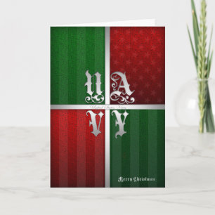 Marine-Weihnachtskarte Feiertagskarte