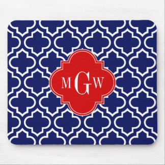 Marine Welch marokkanischer #6 Red 3 Initial Monog Mousepad
