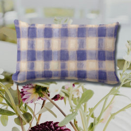 Marinebar kariert Gingham Bauernhof Lendenkissen